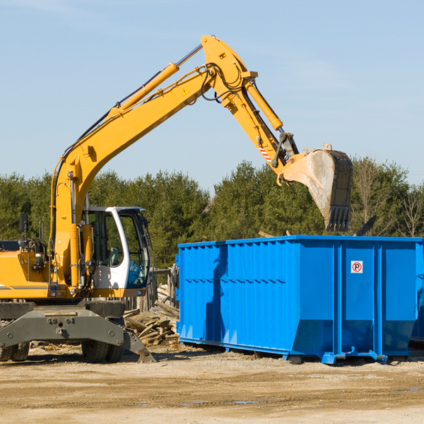 are there any restrictions on where a residential dumpster can be placed in Holland IA